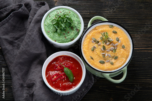 Vegetables cream soups