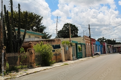 narrow street in the city