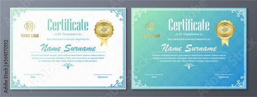 Classic certificate award template