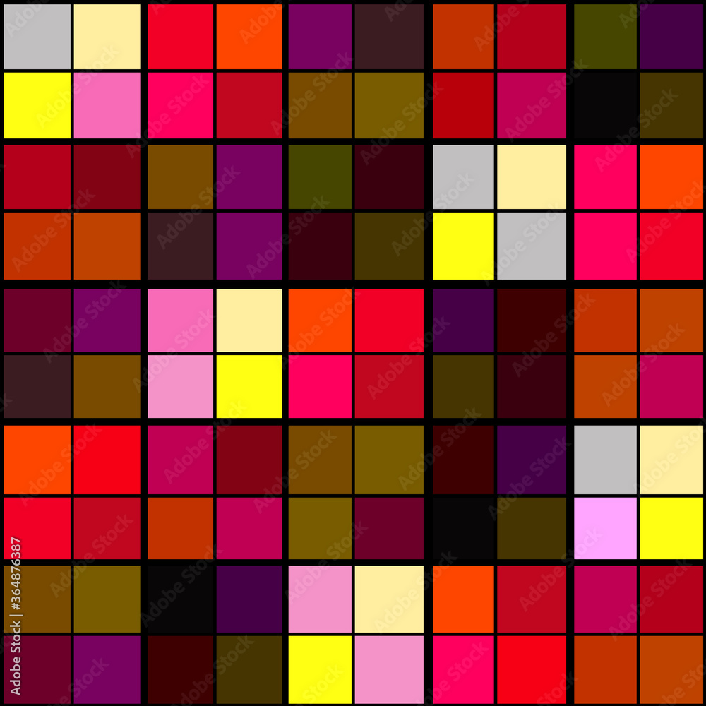 Abstract seamless geometric squares pattern