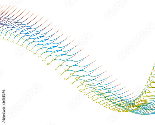 Abstract background blend wave line design for Wallpaper, Banner, Background, Card, Book Illustration, landing page