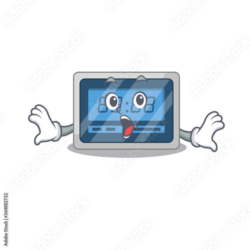 Wallpaper Mural Digital timer mascot design concept having a surprised gesture Torontodigital.ca