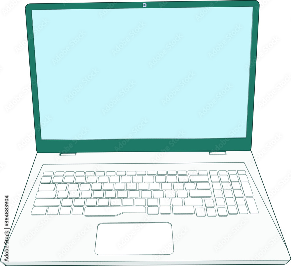 Crazy professional artwork of a nice modern laptop perspective angle Crazy professional artwork of a nice modern laptop perspective angle