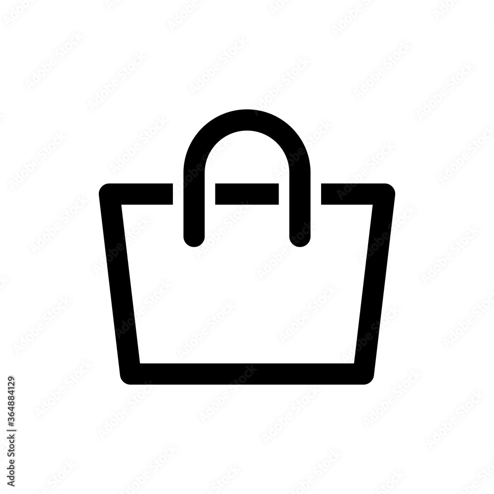 Shopping bag icon. Vector illustration. Shopping bag icon. Vector illustration.