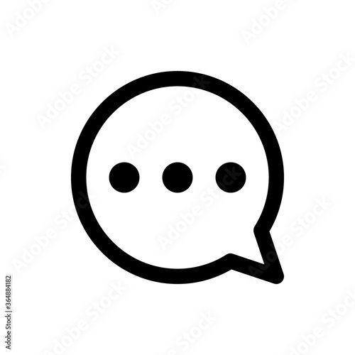 Chat icon. Bubble talk icon. Vector.