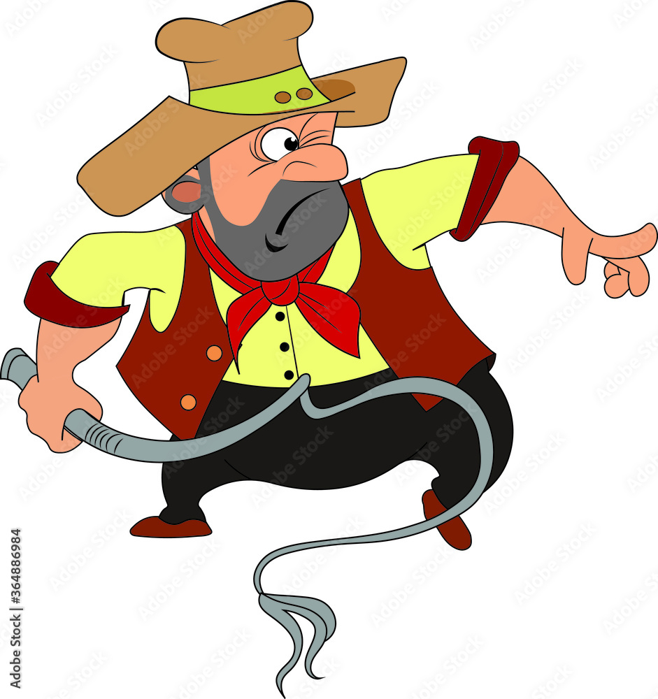 Crazy old man hitting with whip Crazy old man hitting with whip