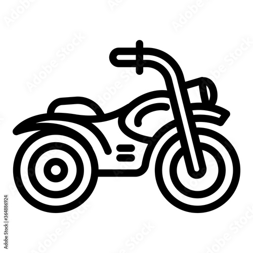 Competition motorbike icon. Outline competition motorbike vector icon for web design isolated on white background