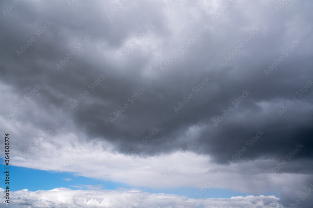 Dark clouds with rain