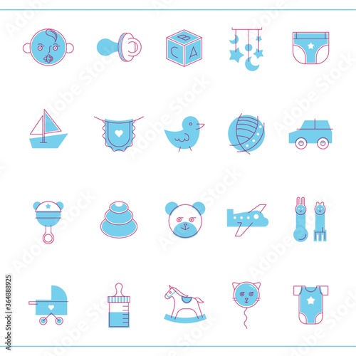 baby icon set