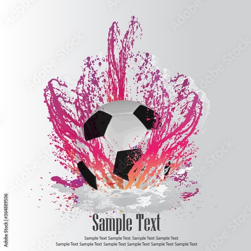 abstract design of a football