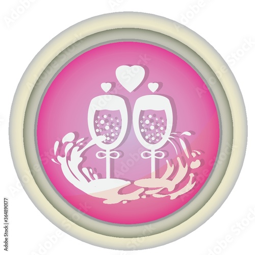 wineglasses with splashes