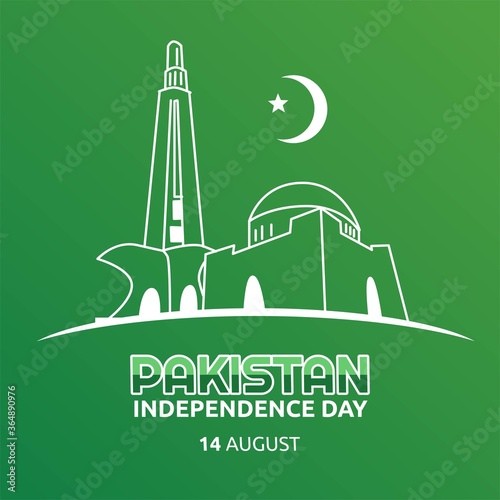 Pakistan Independence Day Vector Illustration