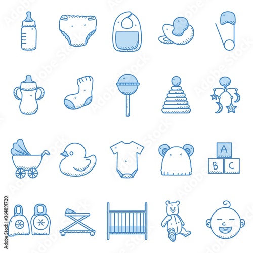 baby icon set