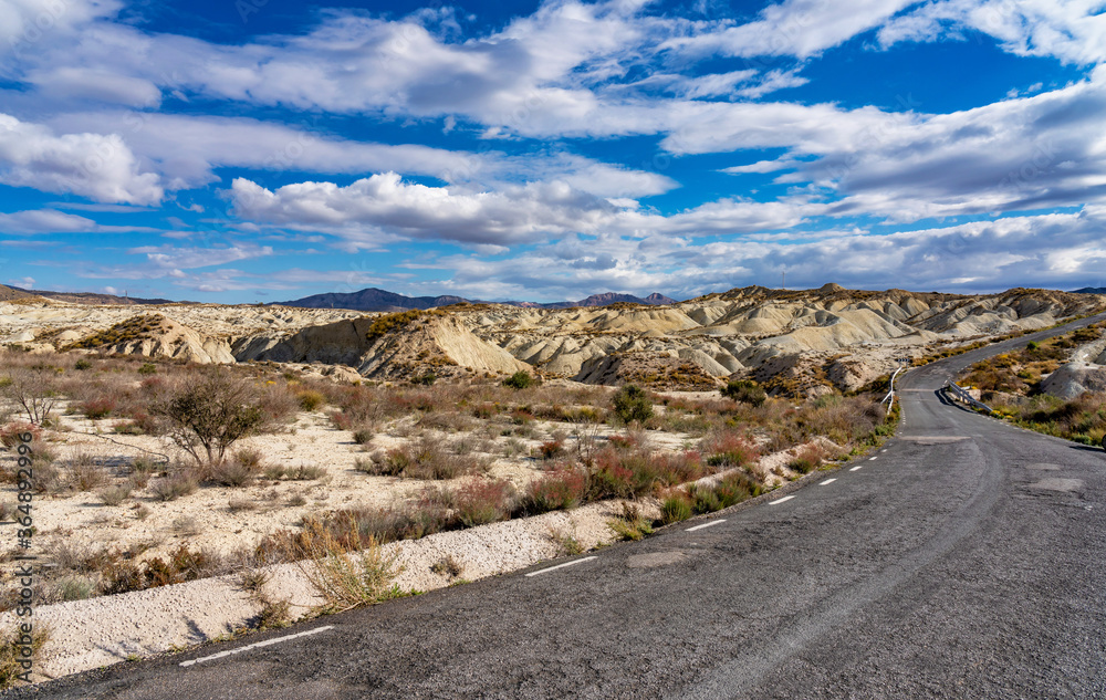 The Badlands of Abanilla and Mahoya near Murcia in Spain The Badlands of Abanilla and Mahoya near Murcia in Spain