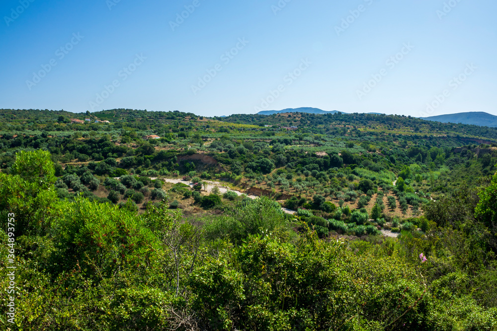 Landscape of the august way as it passes through Castellon