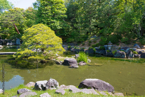 Katsura Imperial Villa (Katsura Rikyu) in Kyoto, Japan. It is one of the finest examples of Japanese architecture and garden design and founded in 1645.