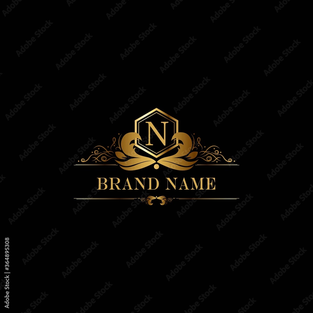 N premium luxury gold monogram logo. N letter logo. N monogram luxury gold logo. N premium luxury gold monogram logo. N letter logo. N monogram luxury gold logo.