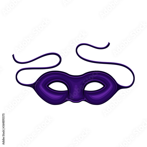 Blue Mask Isolated on White Background Vector Illustration