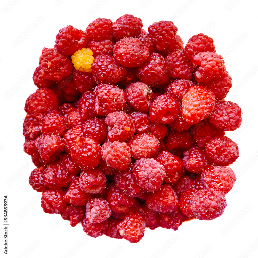 Red ripe raspberry, tasty berries. Isolated on white background. Red ripe raspberry, tasty berries. Isolated on white background.