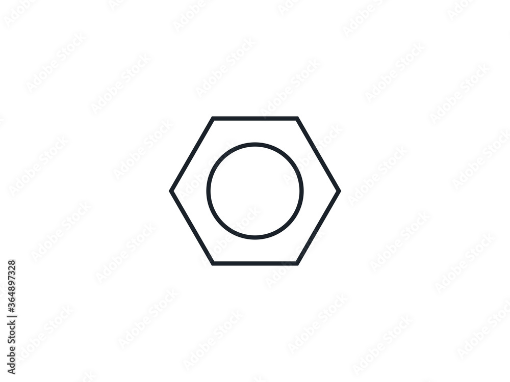 Fastener, nuts bolts, tool icon. Vector illustration, flat design. Fastener, nuts bolts, tool icon. Vector illustration, flat design.