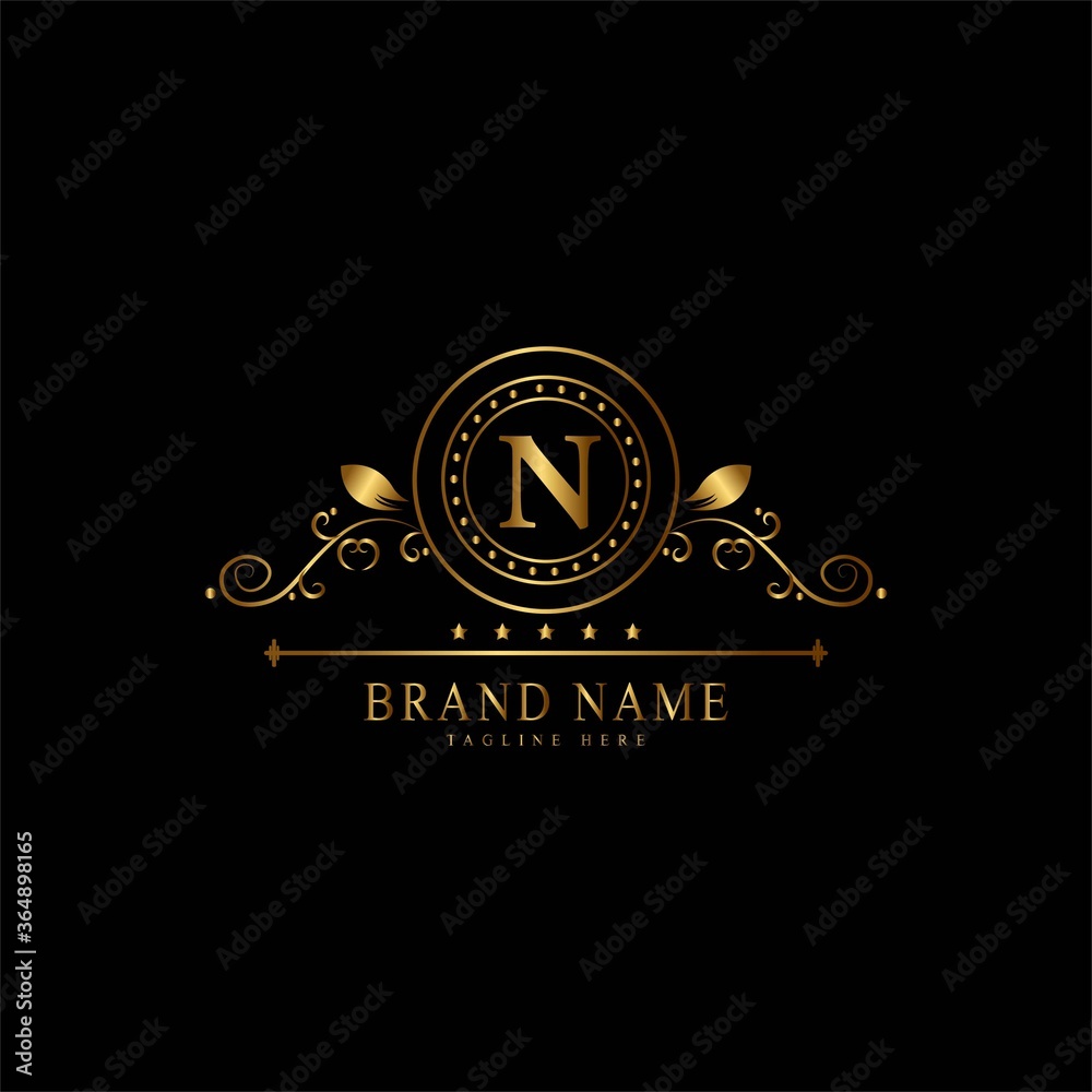 N premium luxury gold monogram logo. N letter logo. N monogram luxury gold logo. N premium luxury gold monogram logo. N letter logo. N monogram luxury gold logo.