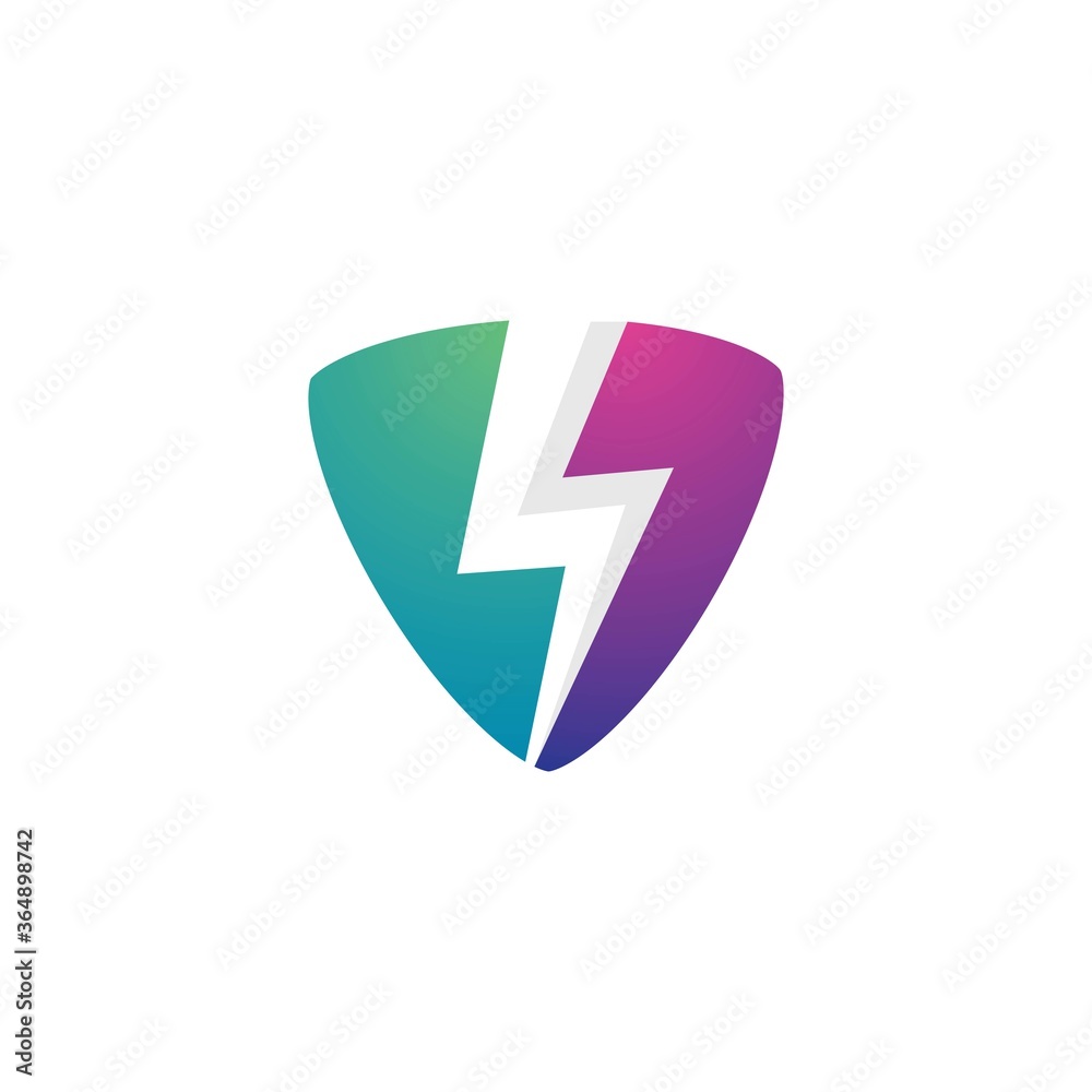 Power secure logo template vector icon Power secure logo template vector icon