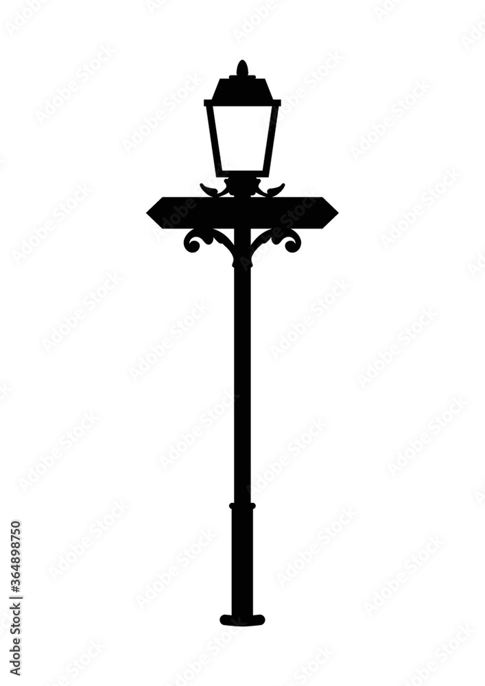 silhouette of street lamp silhouette of street lamp