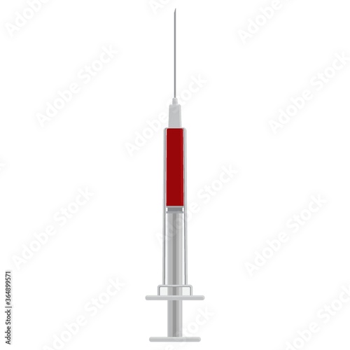 syringe with blood