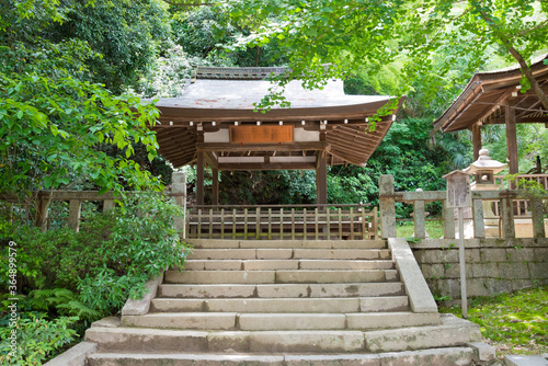 Iwashimizu Hachimangu Shrine in Yawata  Kyoto  Japan. The Shrine was founded in 859.