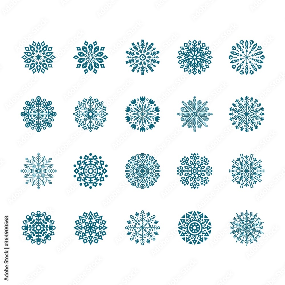 set of abstract icons set of abstract icons