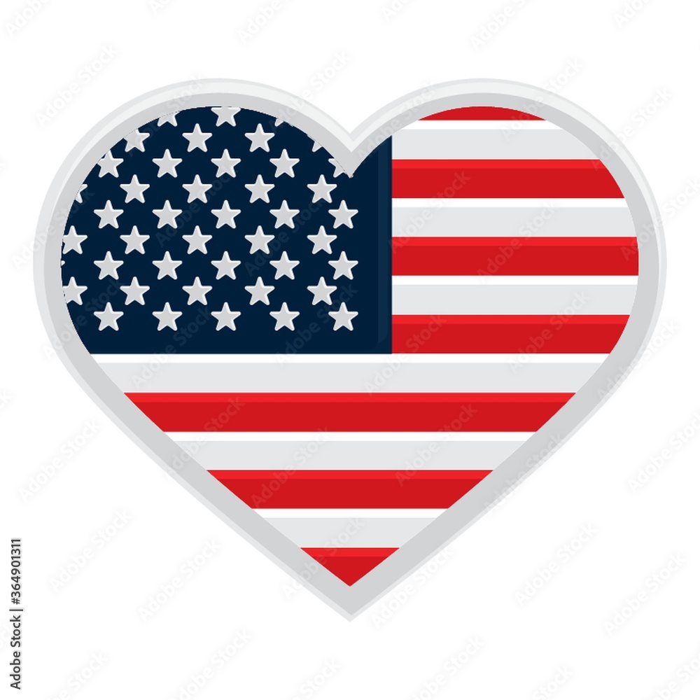 heart shape usa flag heart shape usa flag