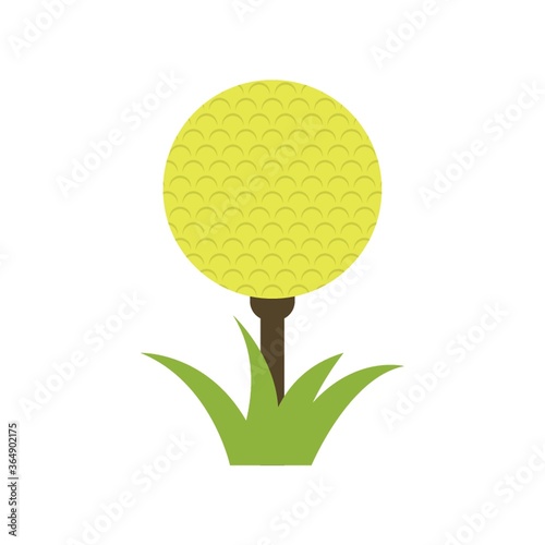 golf ball on tee