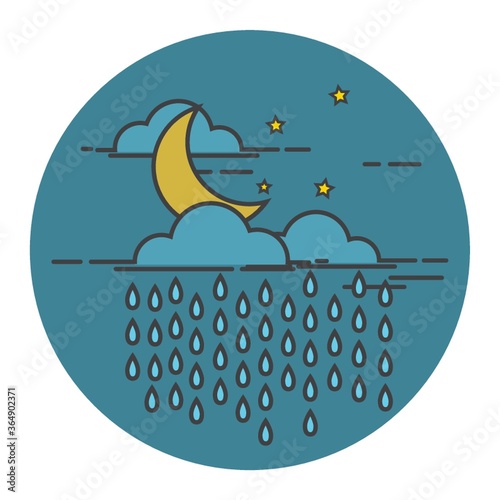 rainfall in night