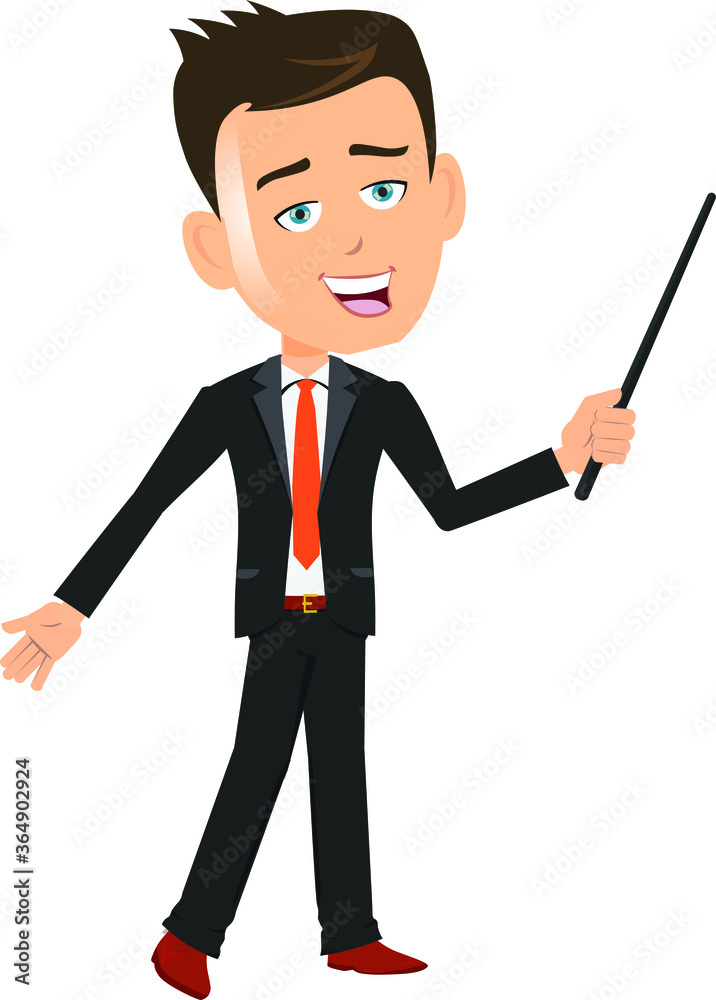 Wise teacher mentor trainer leader Businessman worker employee ceo manager holding a stick presenting showing pointing something talking about your story Wise teacher mentor trainer leader Businessman worker employee ceo manager holding a stick presenting showing pointing something talking about your story