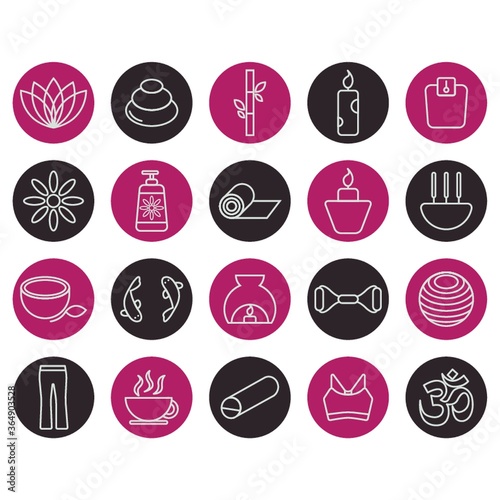 set of zen icons