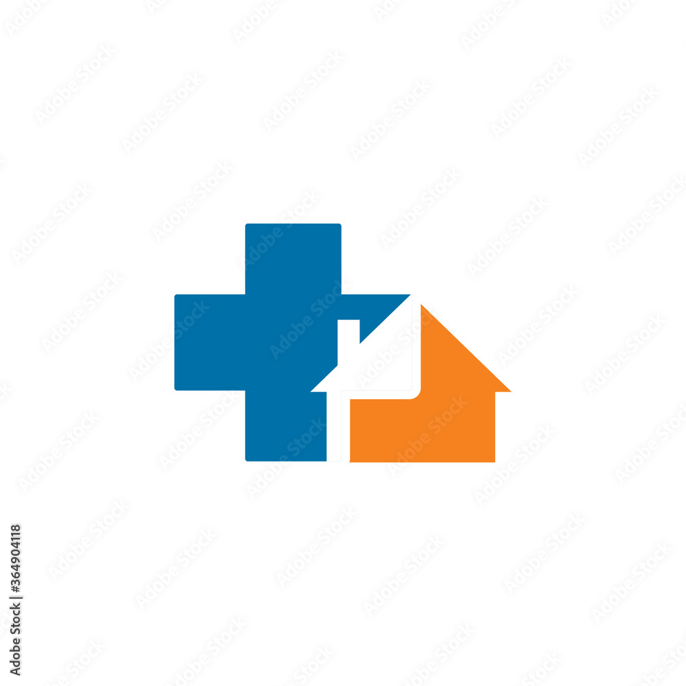Obraz premium medical home logo , clinic logo