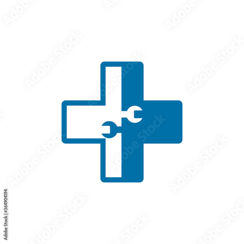 medic repair logo , healthy service logo