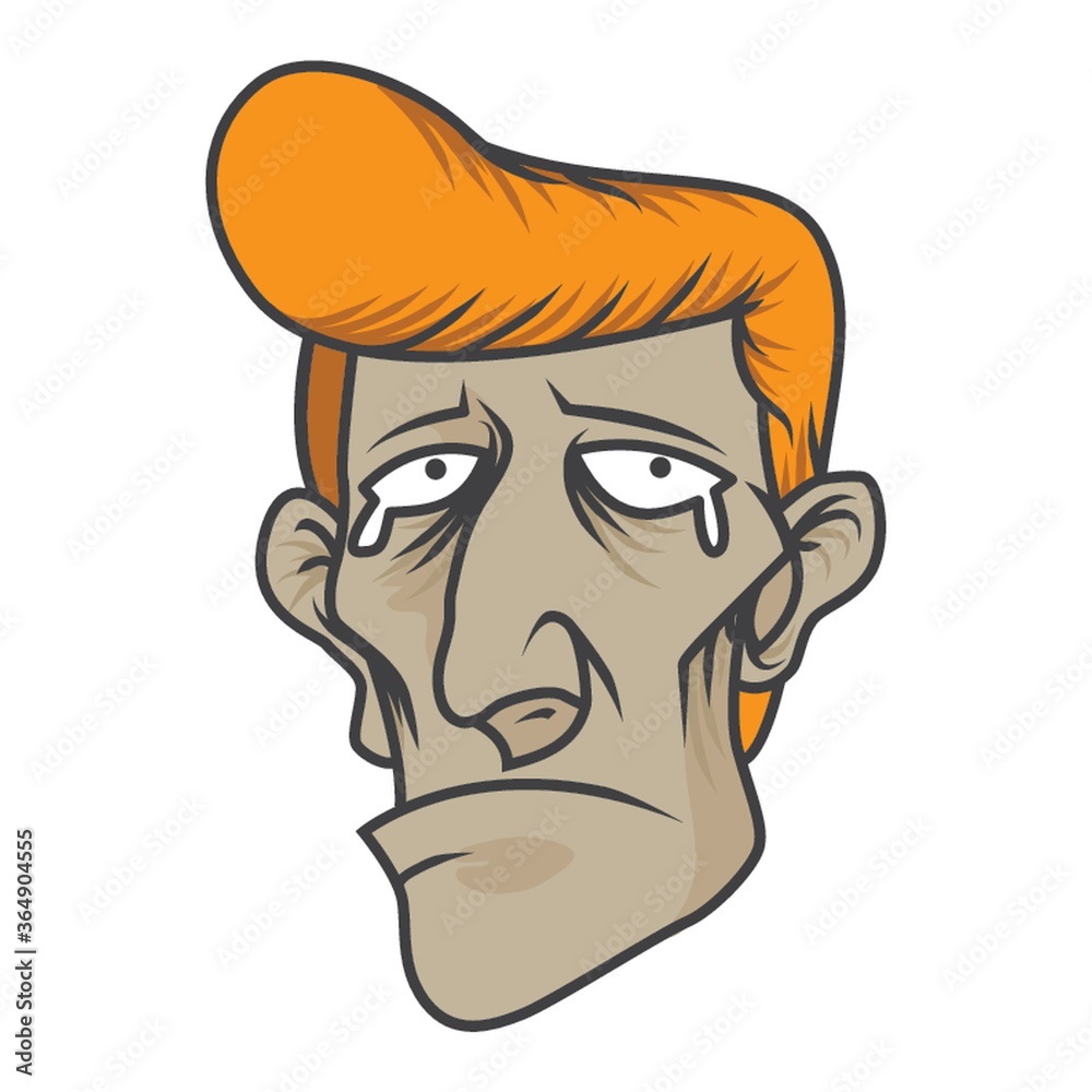 Obraz premium man with tears