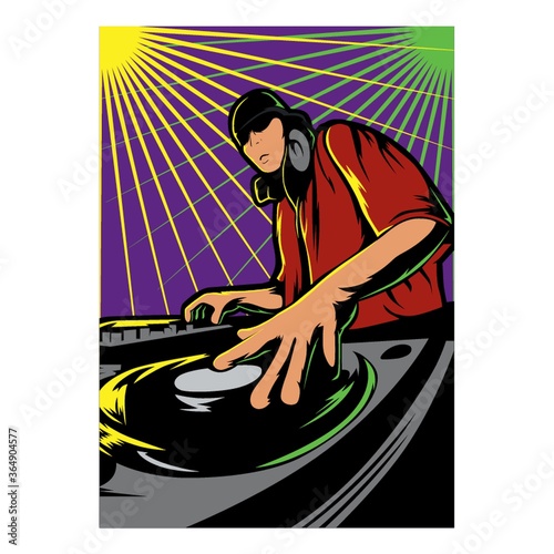 dj playing music