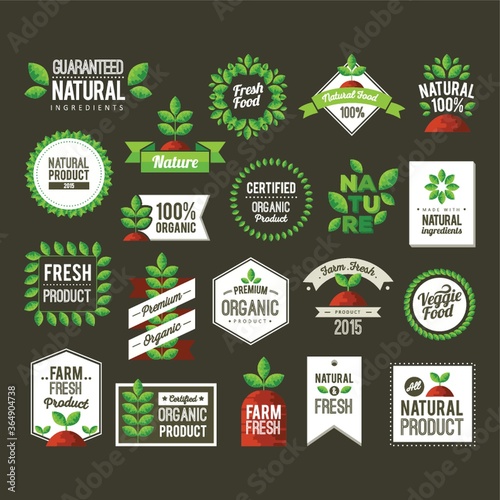 collection of labels