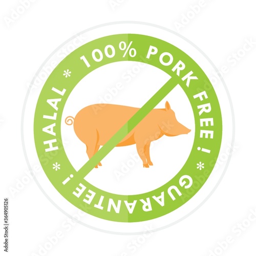pork free label