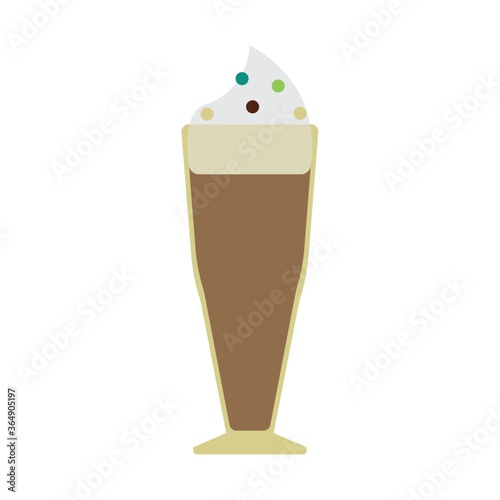 cold coffee with cream