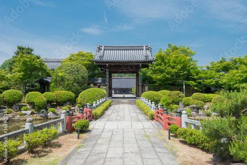 Myoman-ji Temple in Kyoto, Japan. The temple was founded in 1389. © beibaoke