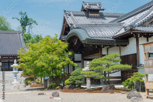Myoman-ji Temple in Kyoto, Japan. The temple was founded in 1389. © beibaoke