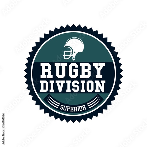 rugby label design