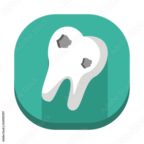 tooth with caries