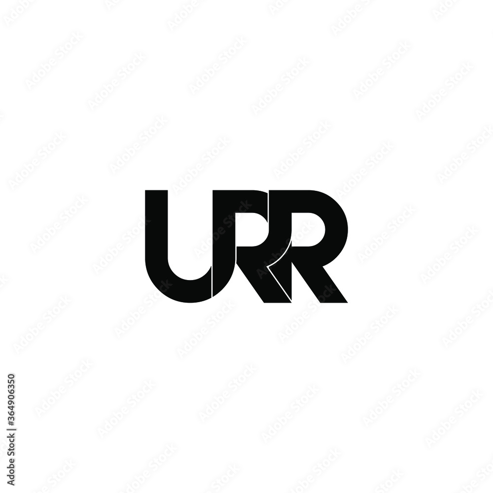 urr letter original monogram logo design urr letter original monogram logo design
