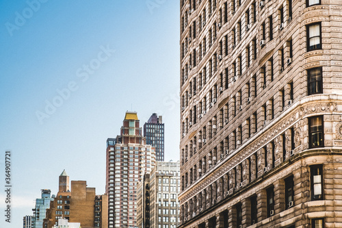 group of buildings in Midtown in New York City  USA