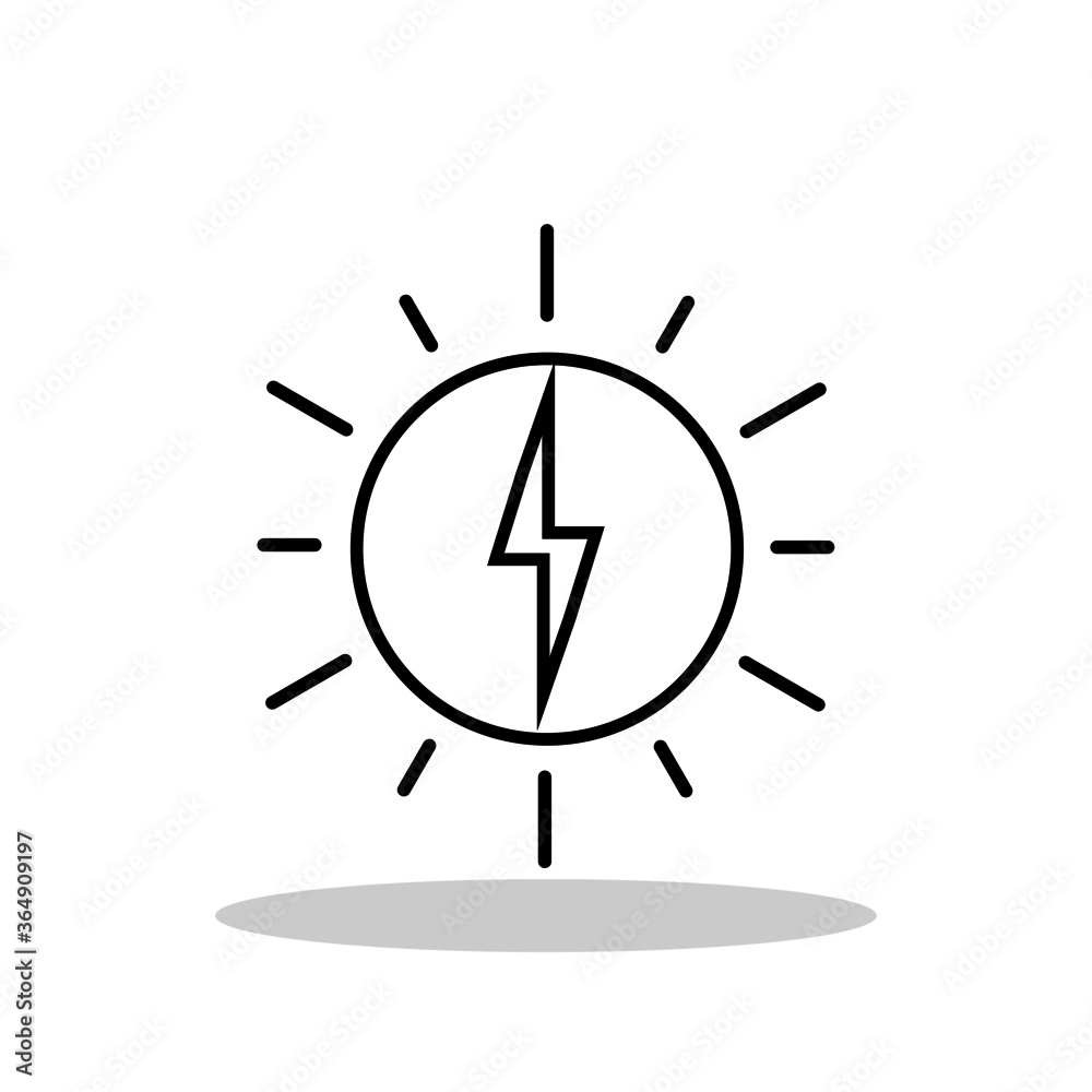 Energy icon in flat style. Energy / Storm symbol for your web site design, logo, app, UI Vector EPS 10. Energy icon in flat style. Energy / Storm symbol for your web site design, logo, app, UI Vector EPS 10.