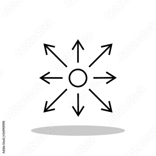 Flexibility icon in flat style. Flexible symbol for your web site design, logo, app, UI Vector EPS 10.